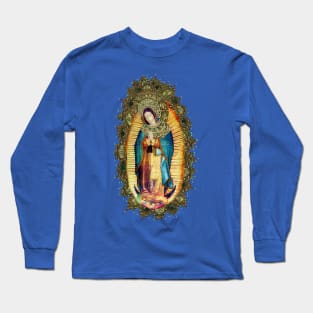 Our Lady of Guadalupe Mexican Virgin Mary Mexico Tilma 20-101 Long Sleeve T-Shirt